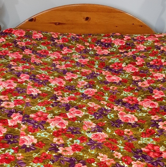 Vintage Italian Bedspread Bedding Vintage Velvet Bed Cover Floral Made In Italy 9 X 04 Vivid